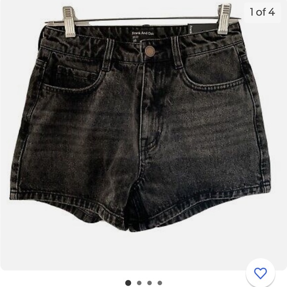 Frank and Oak Stevie Short in Black - Picture 1 of 6